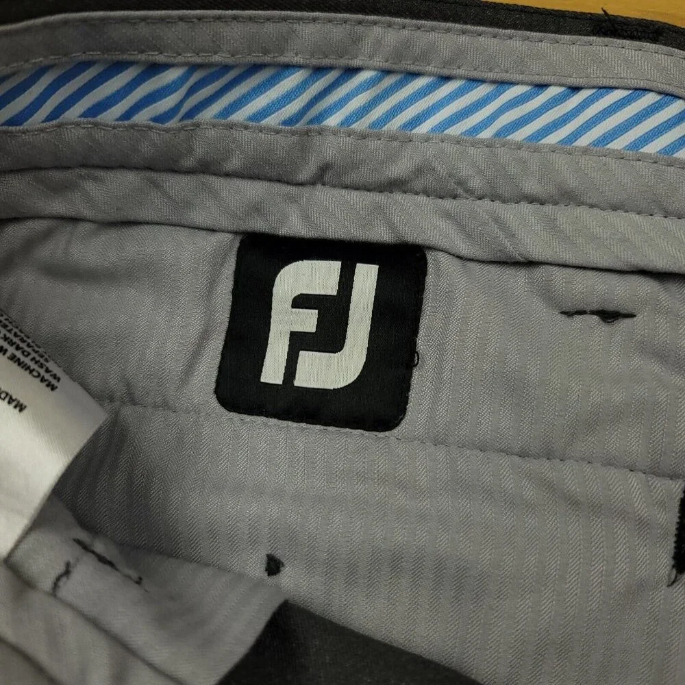 FootJoy Mens 34 x 30 Golf Pants Athletic‎ Fit Gray Trousers Stretch
